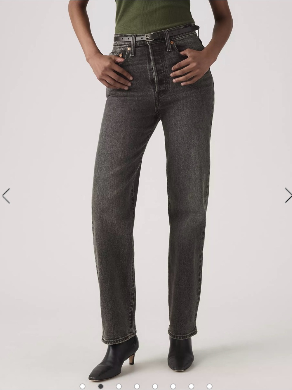 Levi's Ribcage Full Length Straight-Leg Jeans